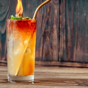 Glass of Holy water the witch doctor cocktail